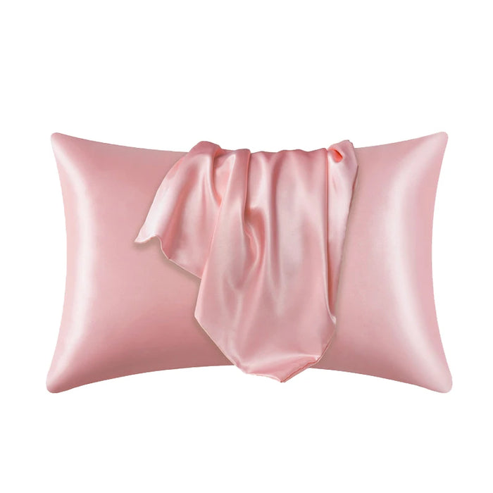 Silk Satin Pillowcase with Hidden Zipper – Smooth & Skin-Friendly